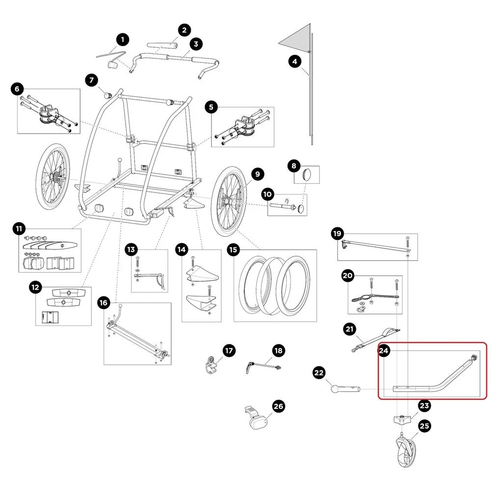 Thule, Deichsel Für Thule Coaster/Coaster XT (2014-X) – Bild 4